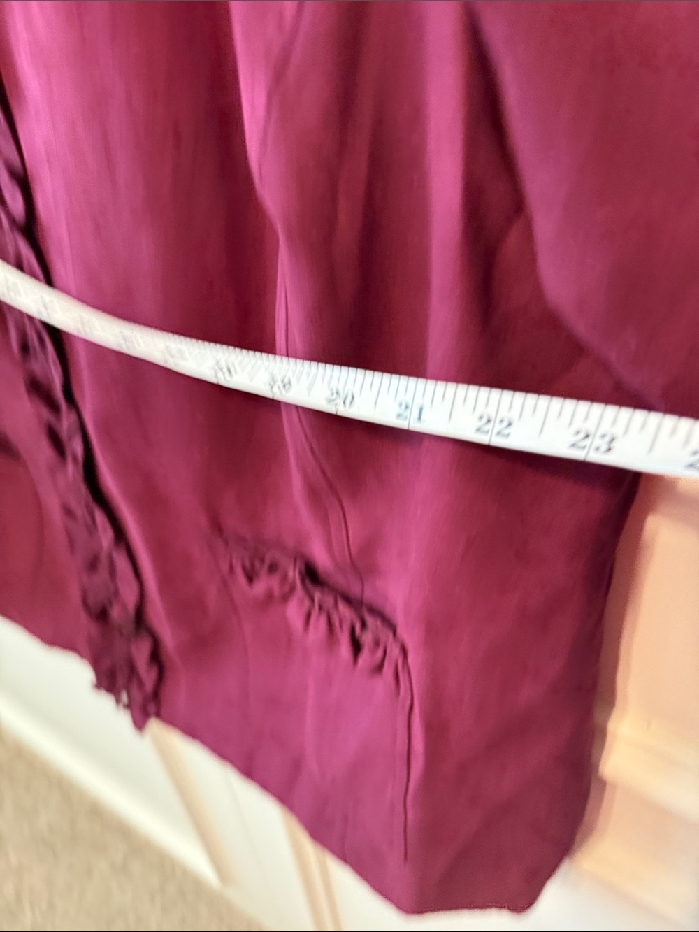 Susan Graver Raspberry Suede Ruffle-Trim Blazer - Picture 6 of 6